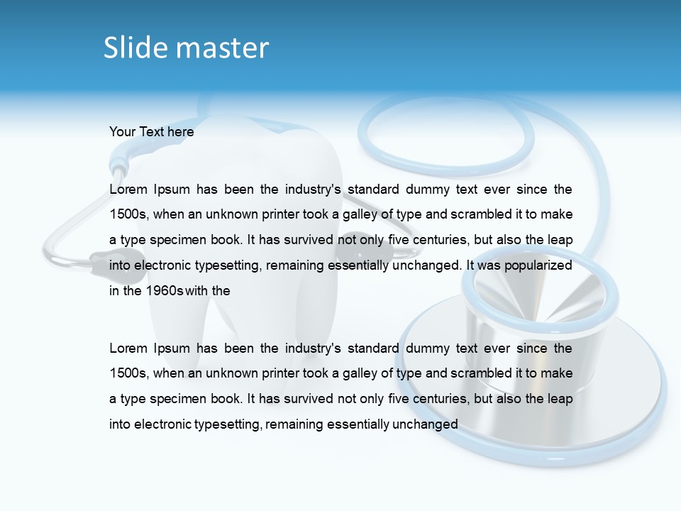 Object Medicine Dentist PowerPoint Template