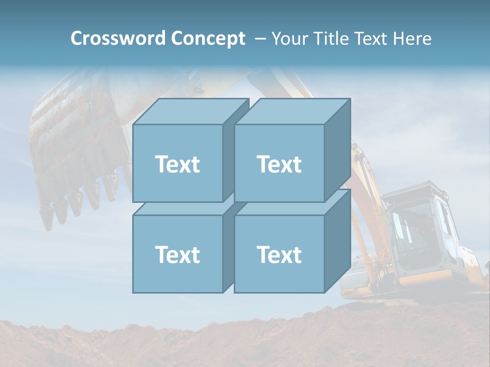 Shovel Land Working PowerPoint Template