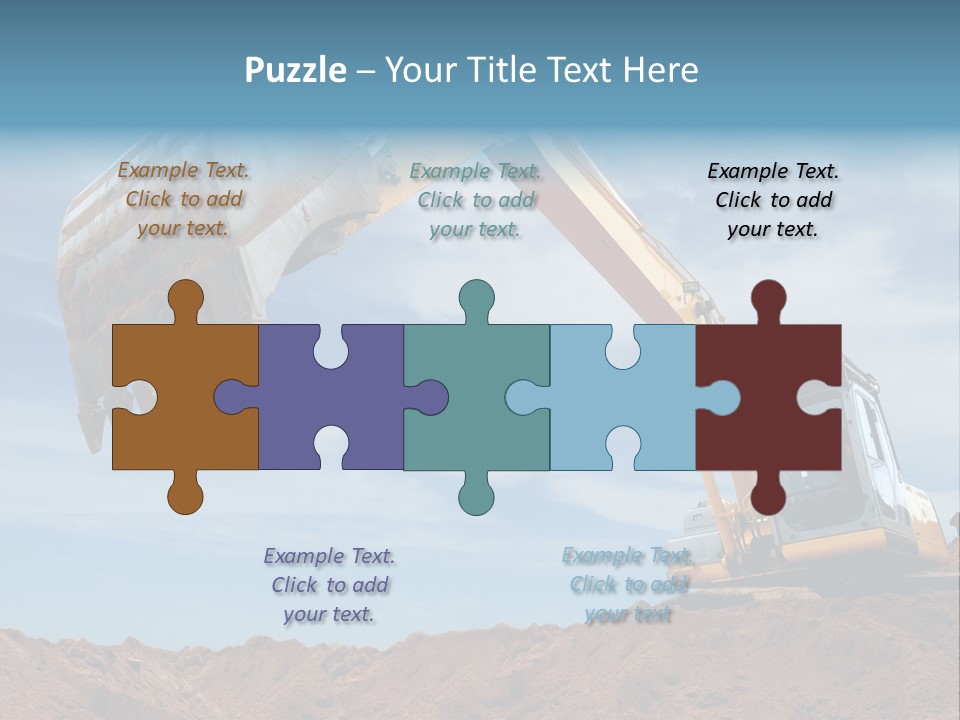 Shovel Land Working PowerPoint Template