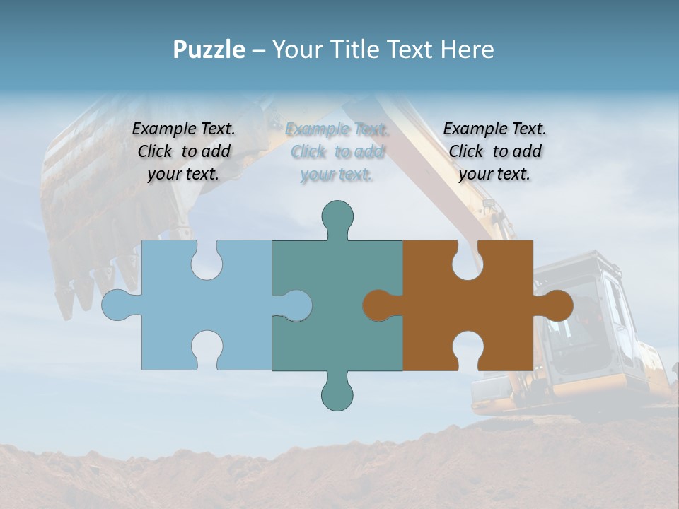 Shovel Land Working PowerPoint Template