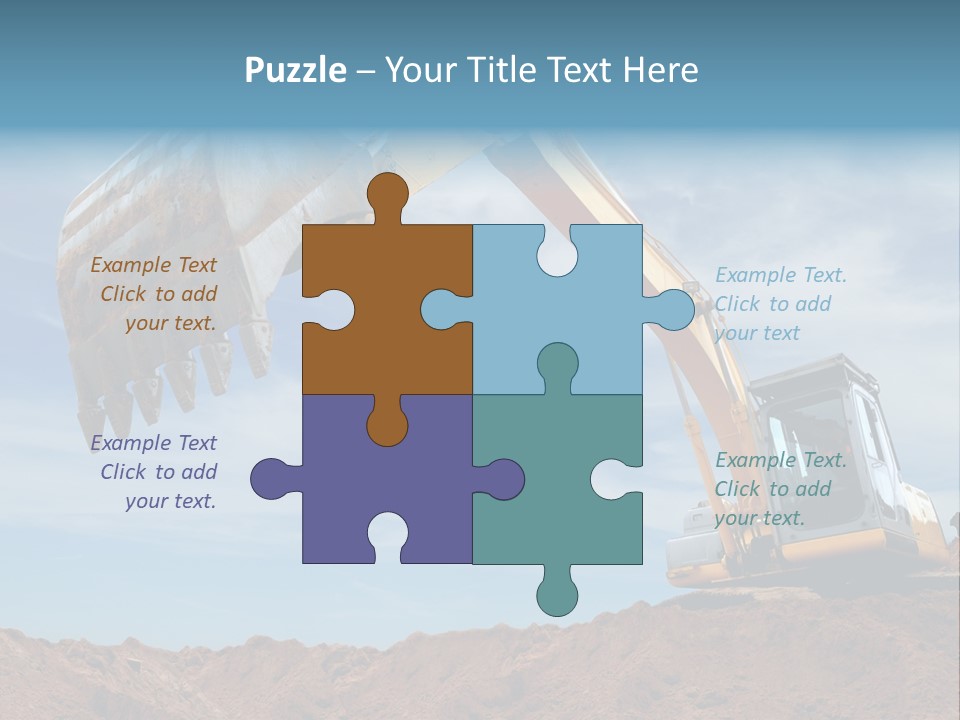 Shovel Land Working PowerPoint Template