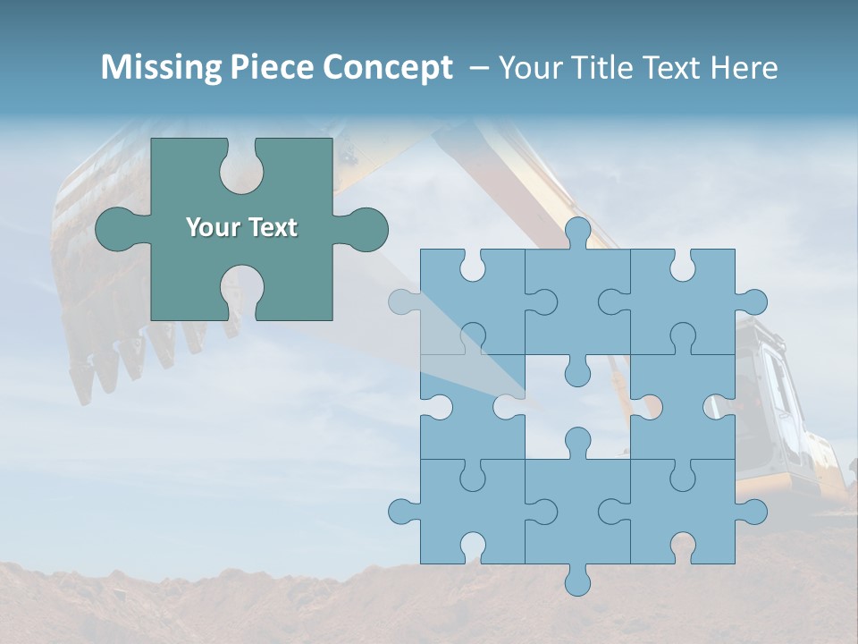 Shovel Land Working PowerPoint Template