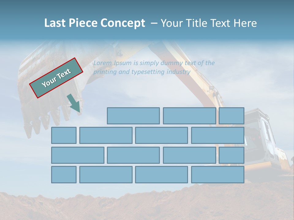 Shovel Land Working PowerPoint Template