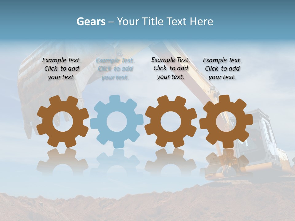 Shovel Land Working PowerPoint Template