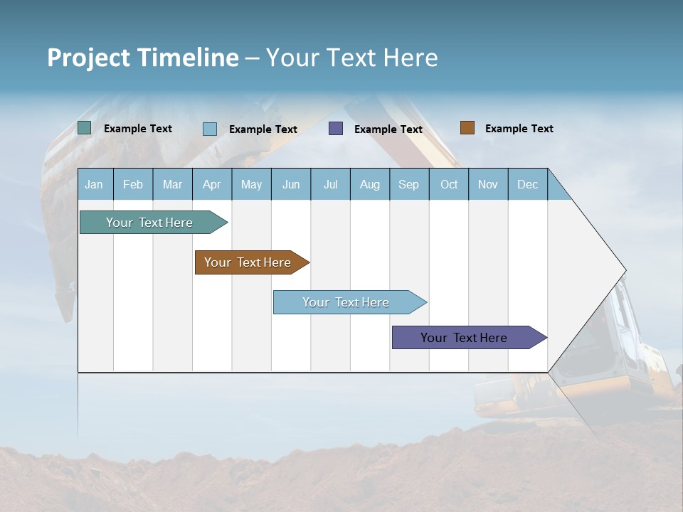 Shovel Land Working PowerPoint Template