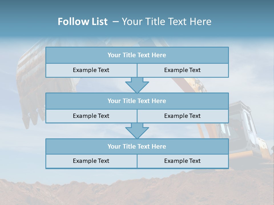 Shovel Land Working PowerPoint Template