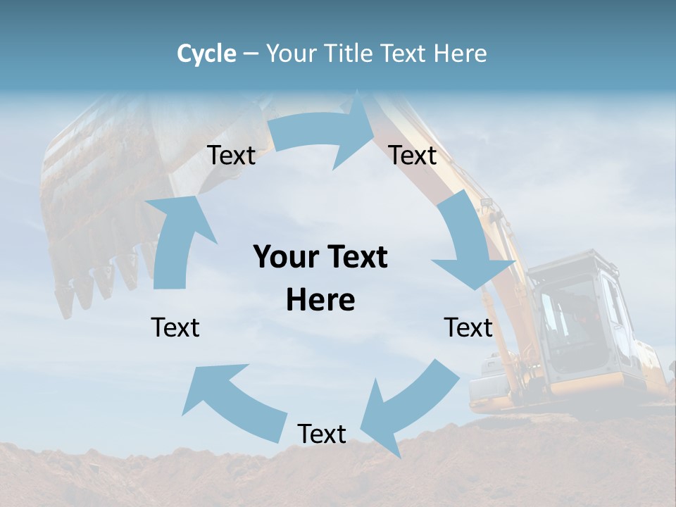 Shovel Land Working PowerPoint Template