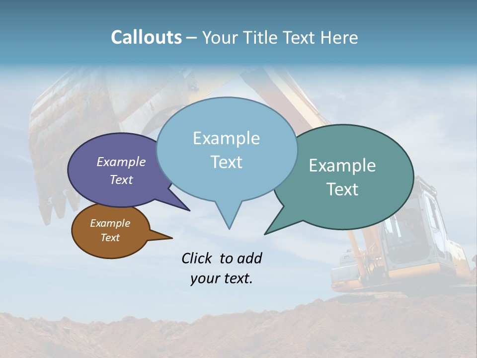 Shovel Land Working PowerPoint Template