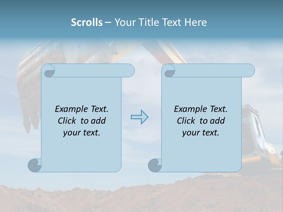 Shovel Land Working PowerPoint Template