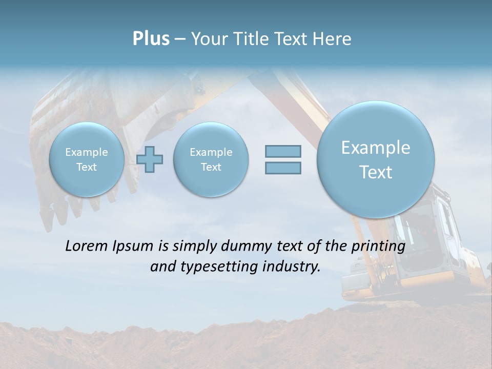 Shovel Land Working PowerPoint Template