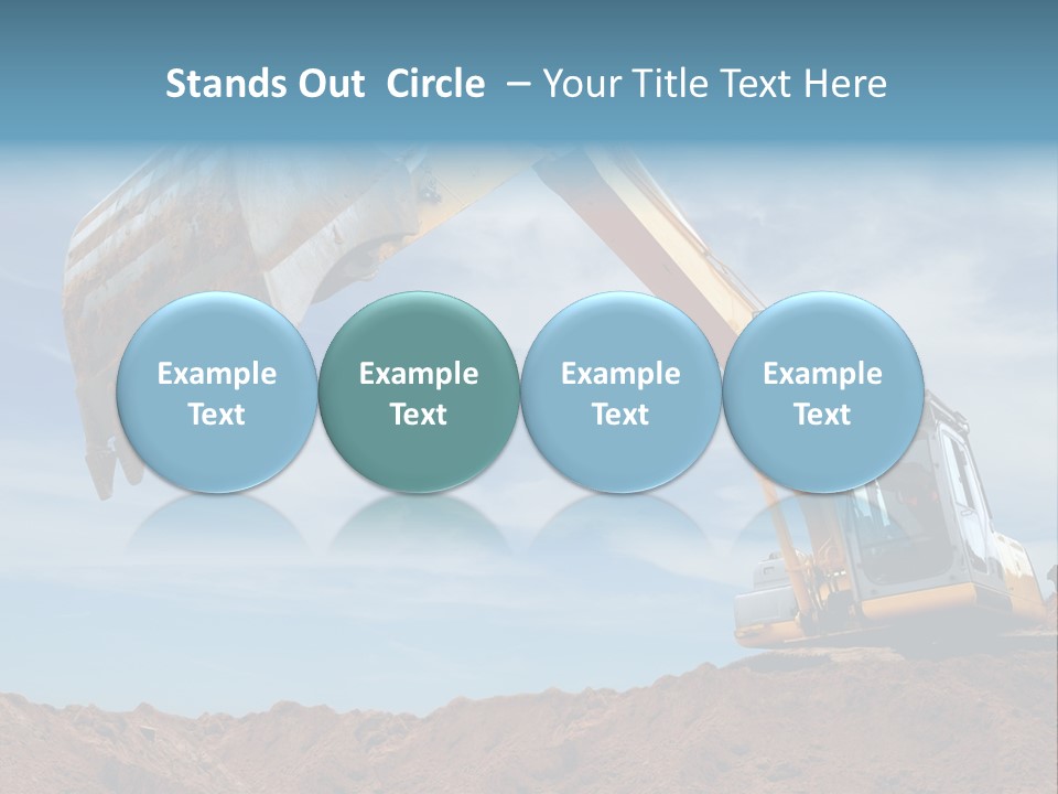 Shovel Land Working PowerPoint Template