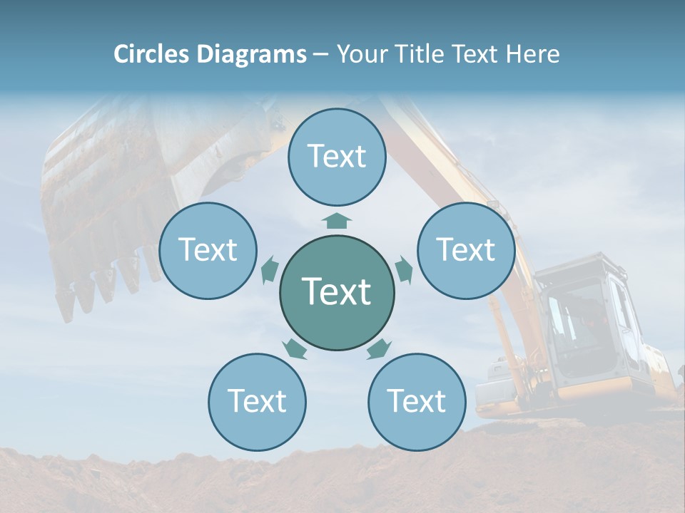 Shovel Land Working PowerPoint Template