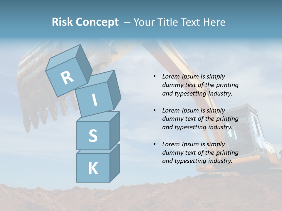 Shovel Land Working PowerPoint Template