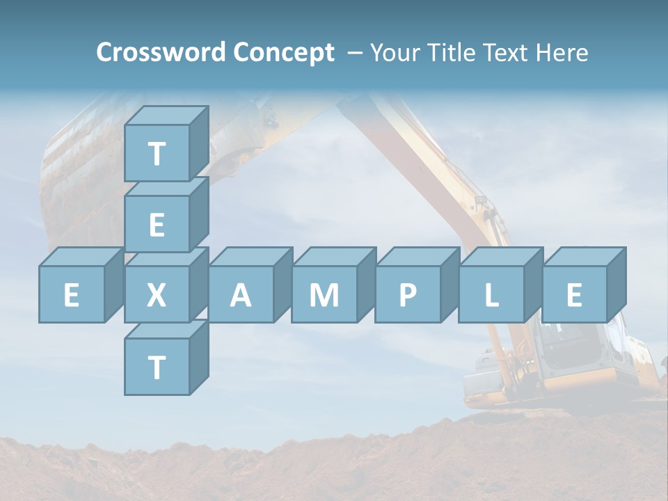 Shovel Land Working PowerPoint Template