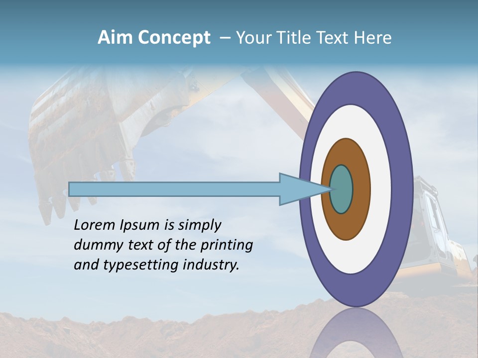 Shovel Land Working PowerPoint Template