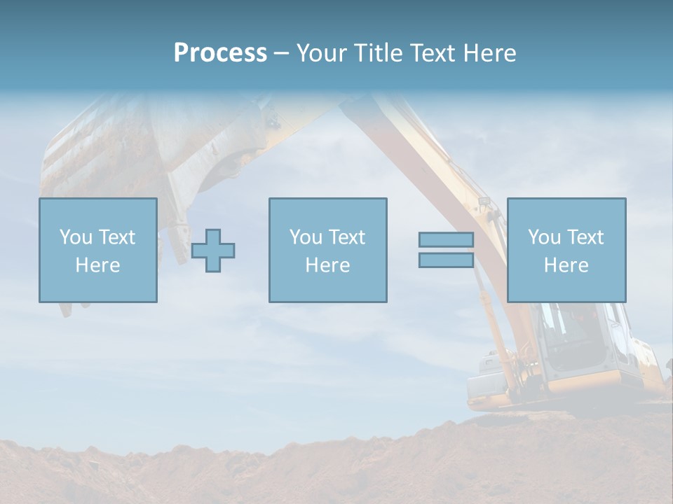 Shovel Land Working PowerPoint Template