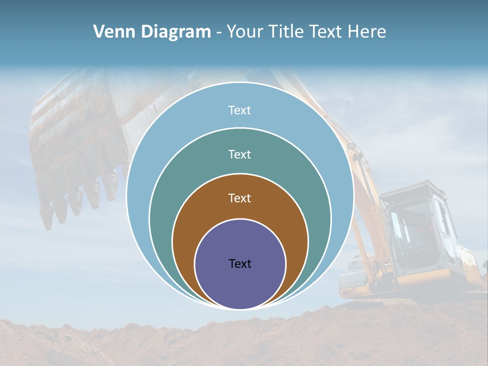 Shovel Land Working PowerPoint Template