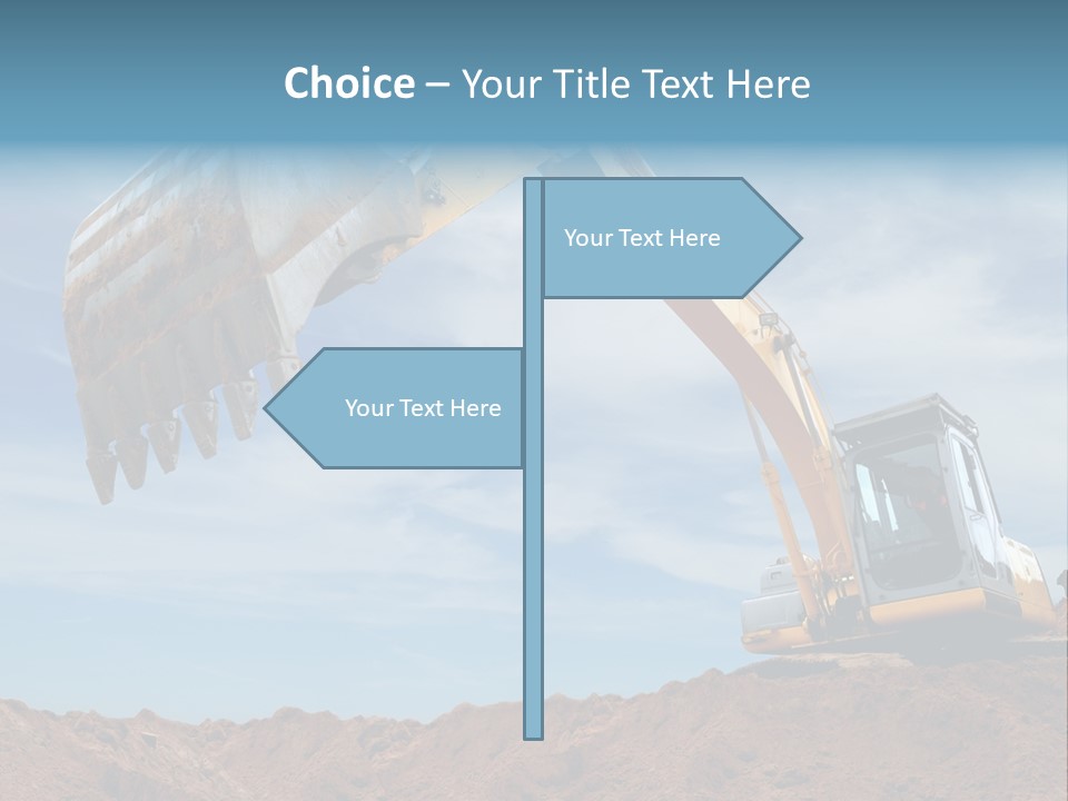 Shovel Land Working PowerPoint Template