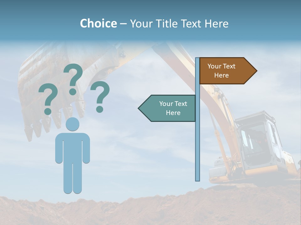 Shovel Land Working PowerPoint Template