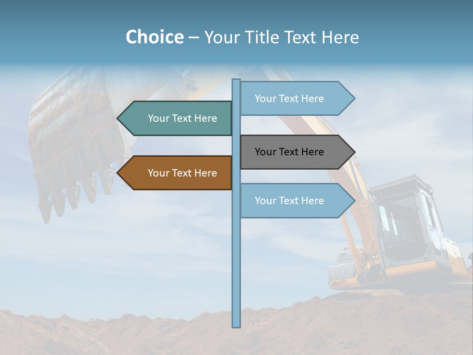 Shovel Land Working PowerPoint Template
