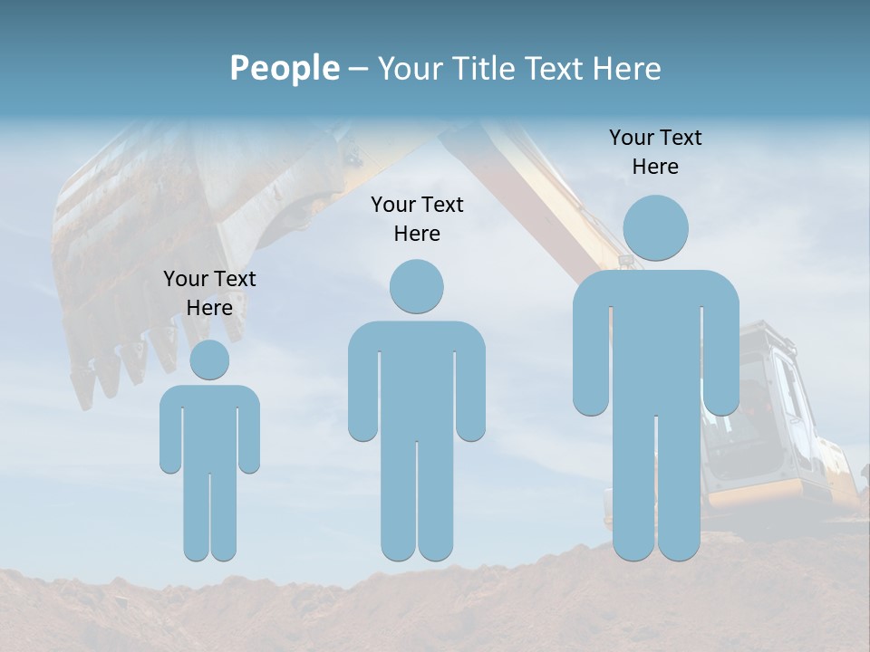 Shovel Land Working PowerPoint Template