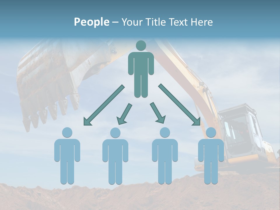 Shovel Land Working PowerPoint Template
