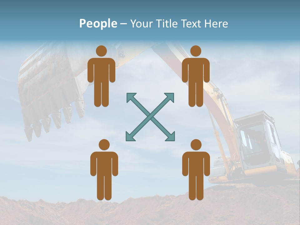 Shovel Land Working PowerPoint Template