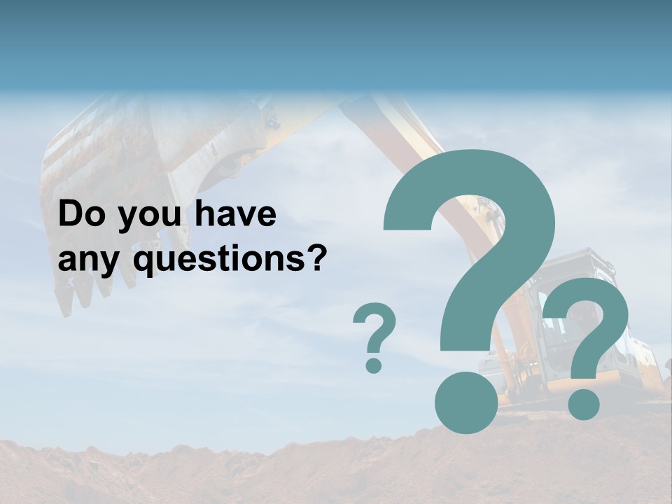 Shovel Land Working PowerPoint Template