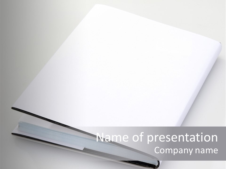 Empty Copy Brochure PowerPoint Template