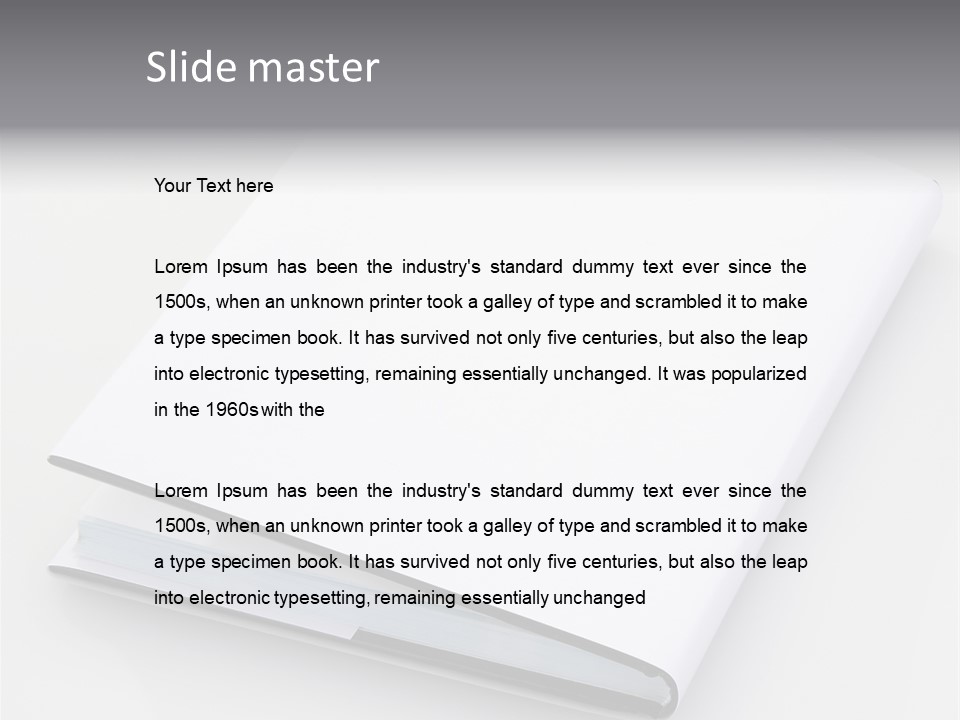 Empty Copy Brochure PowerPoint Template