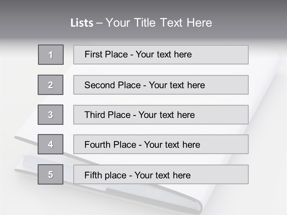 Empty Copy Brochure PowerPoint Template