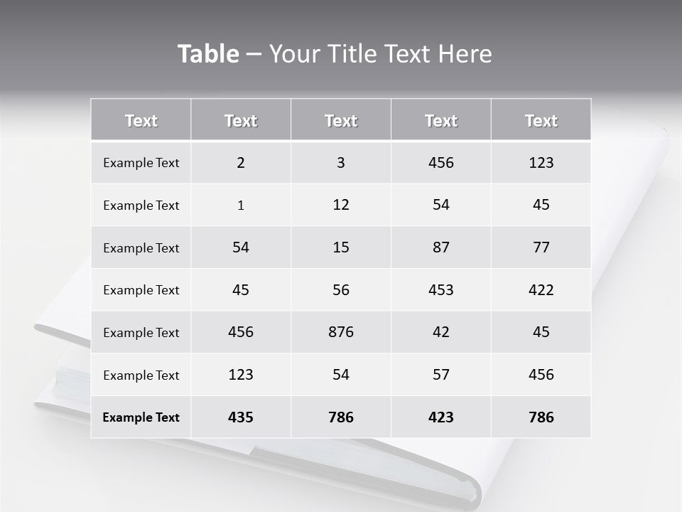 Empty Copy Brochure PowerPoint Template