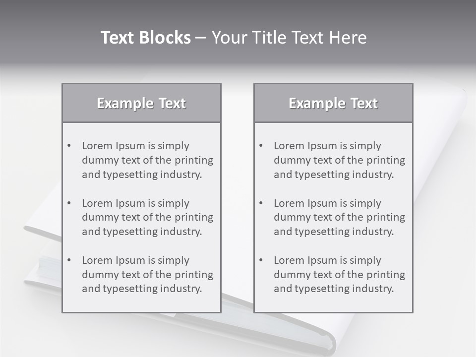 Empty Copy Brochure PowerPoint Template