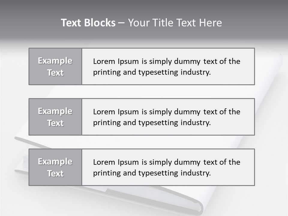 Empty Copy Brochure PowerPoint Template