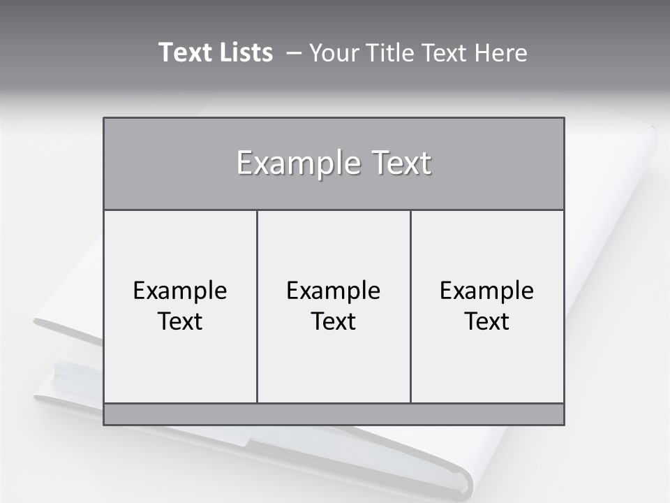 Empty Copy Brochure PowerPoint Template