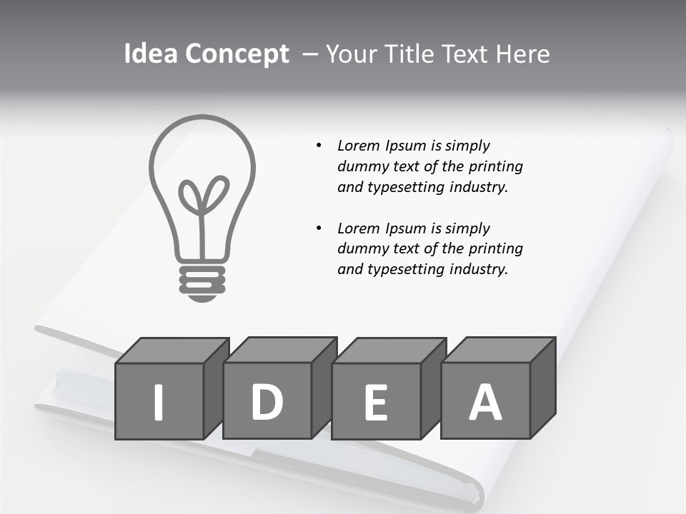 Empty Copy Brochure PowerPoint Template