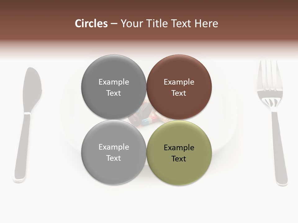 Addiction Knife Nutrition PowerPoint Template