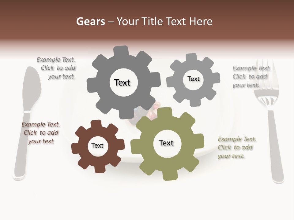 Addiction Knife Nutrition PowerPoint Template