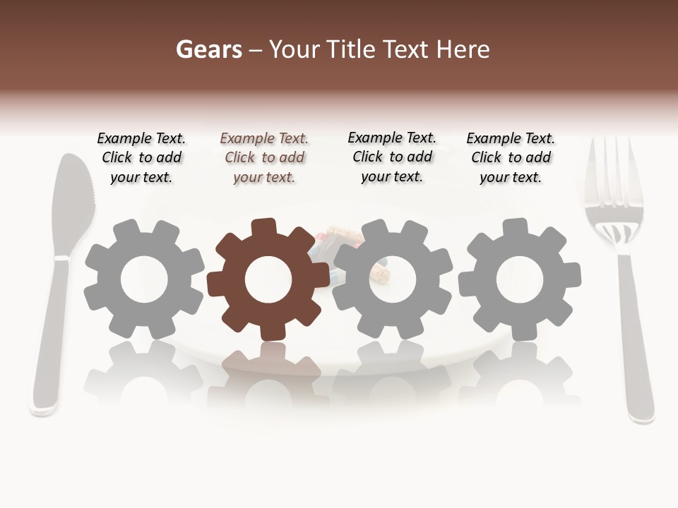 Addiction Knife Nutrition PowerPoint Template