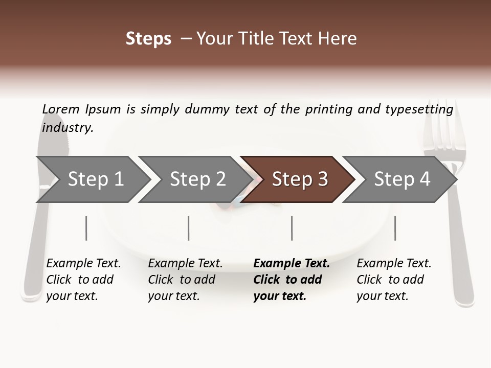 Addiction Knife Nutrition PowerPoint Template