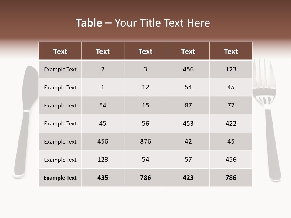 Addiction Knife Nutrition PowerPoint Template