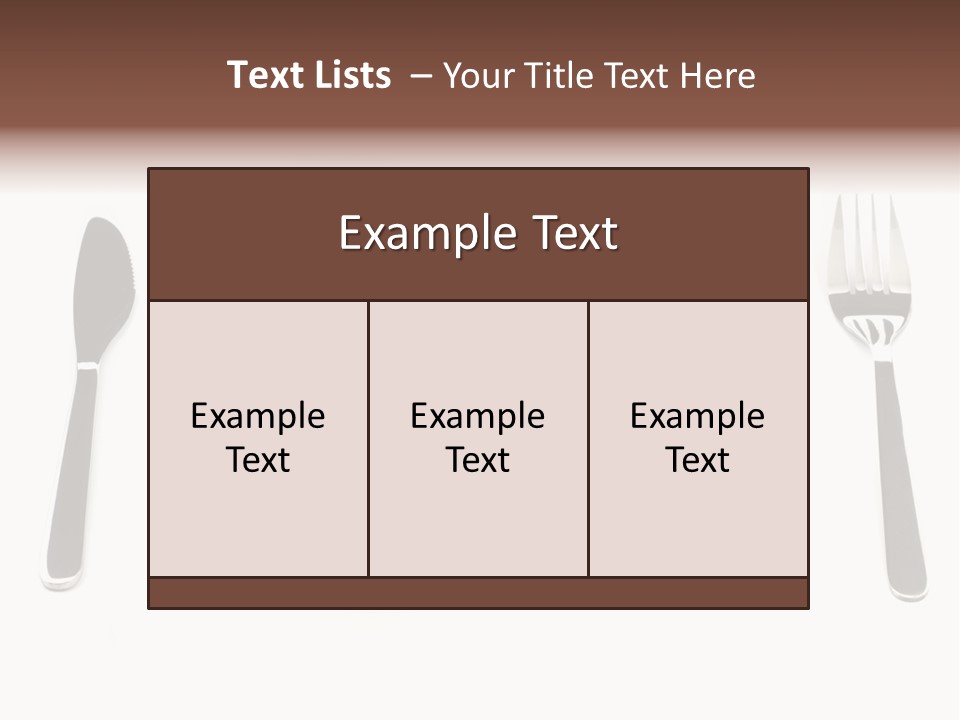 Addiction Knife Nutrition PowerPoint Template