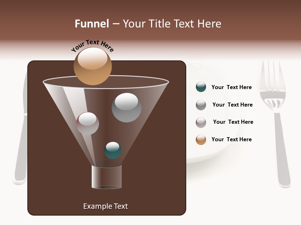 Addiction Knife Nutrition PowerPoint Template