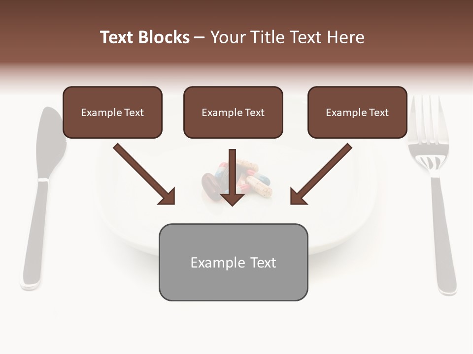 Addiction Knife Nutrition PowerPoint Template