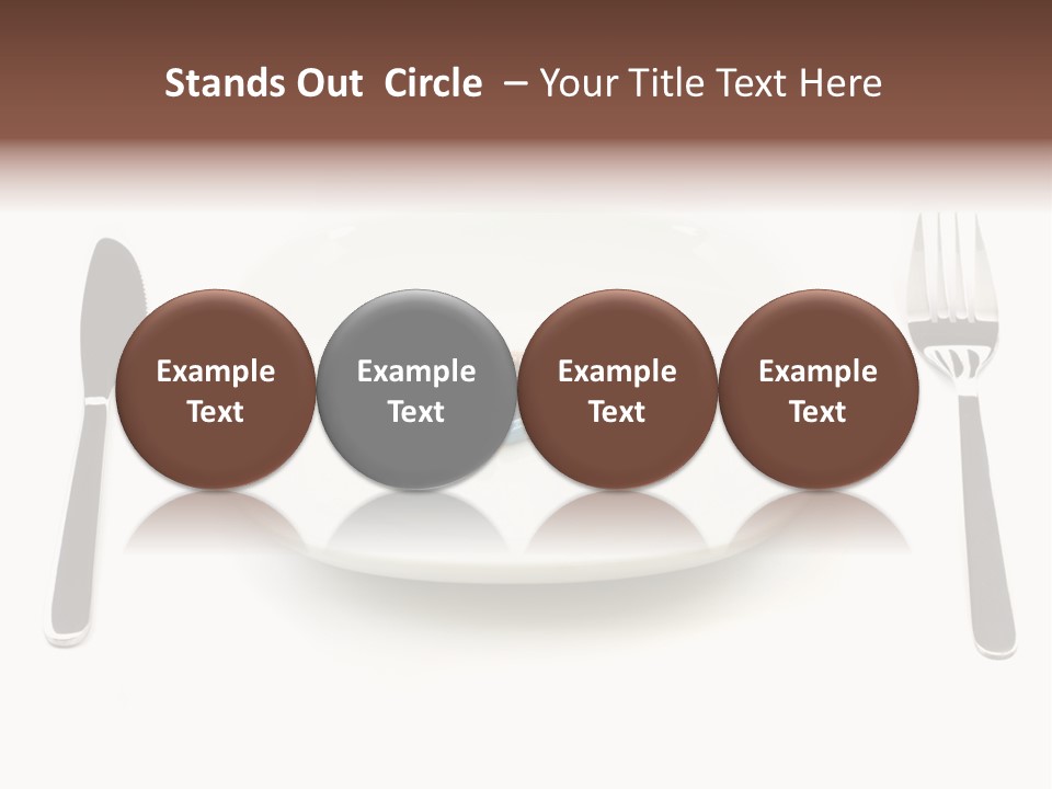 Addiction Knife Nutrition PowerPoint Template