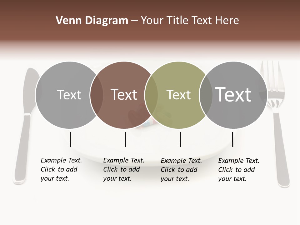 Addiction Knife Nutrition PowerPoint Template