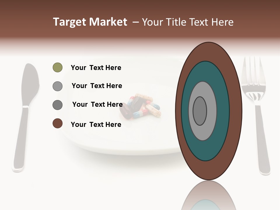 Addiction Knife Nutrition PowerPoint Template