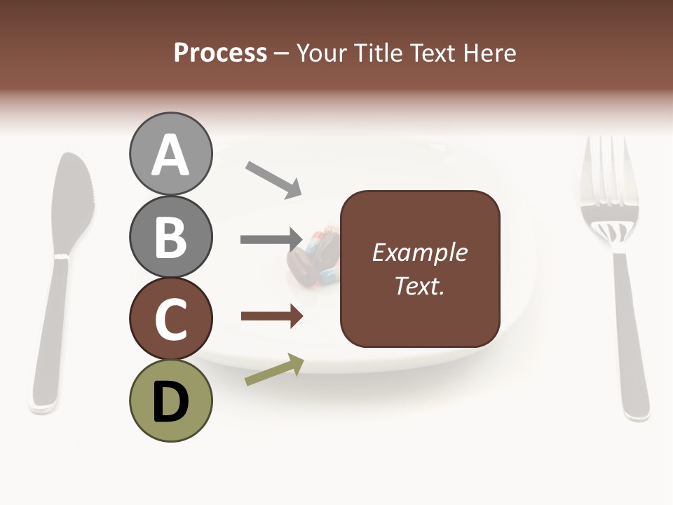 Addiction Knife Nutrition PowerPoint Template