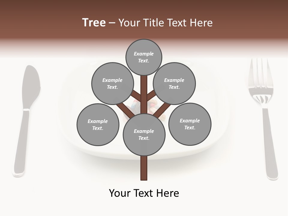 Addiction Knife Nutrition PowerPoint Template