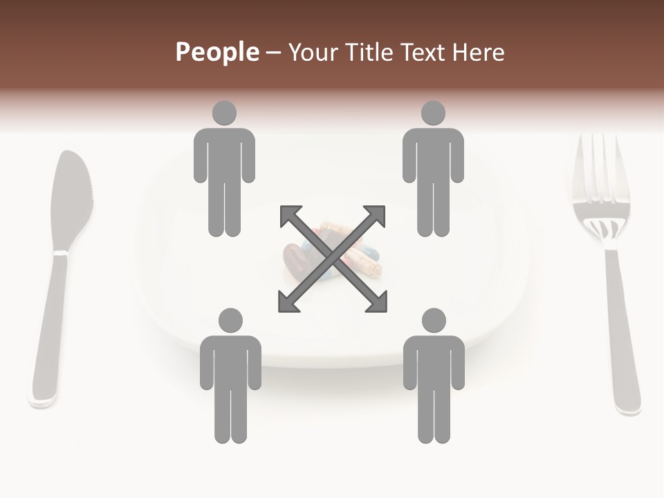 Addiction Knife Nutrition PowerPoint Template